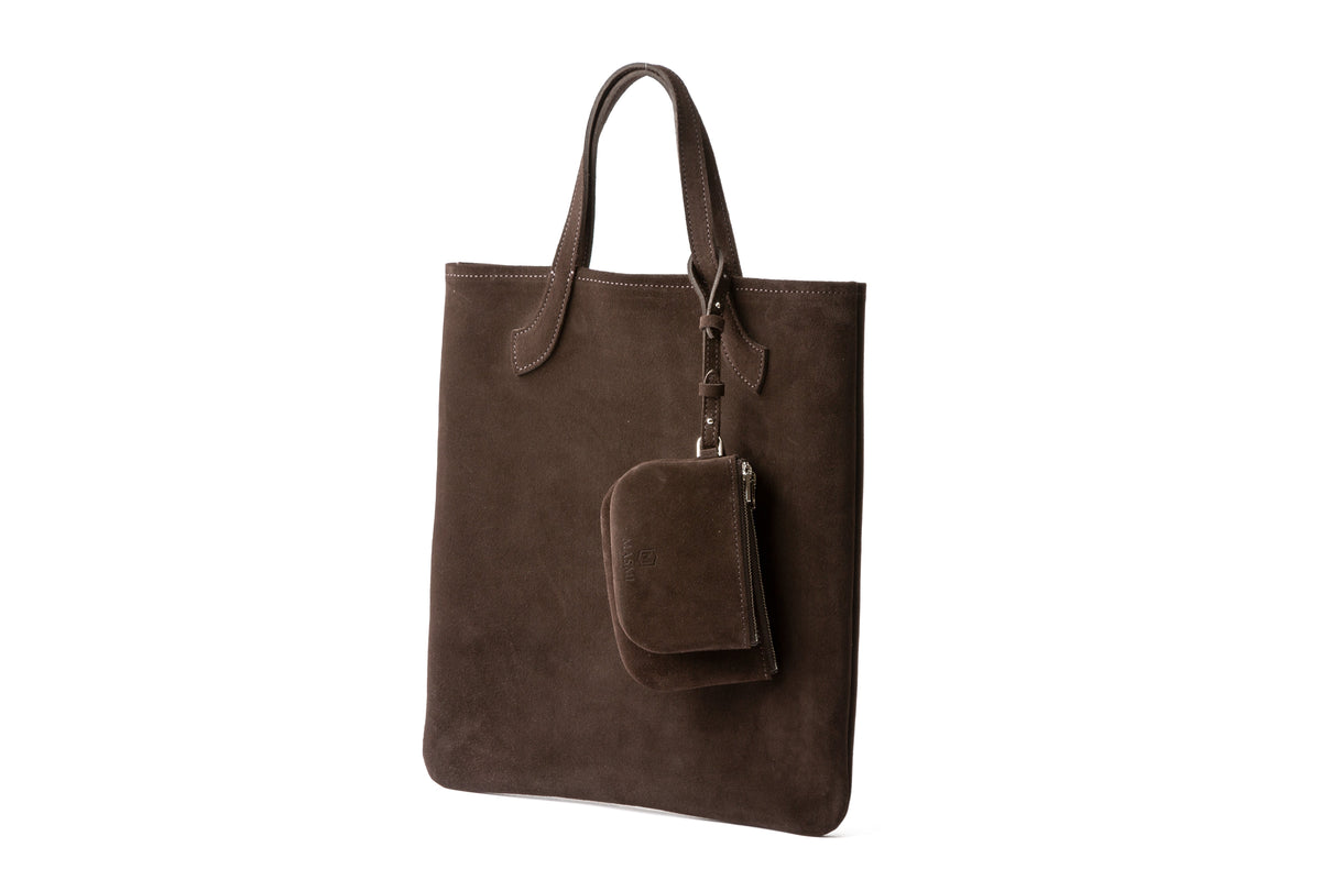 Round feel Suede Pouch